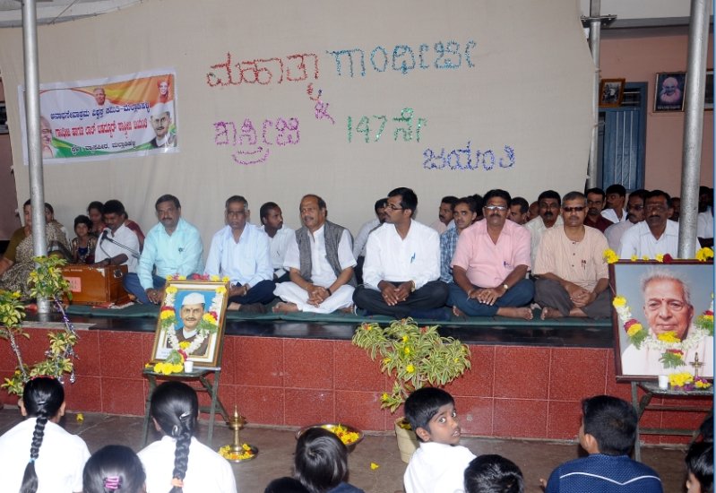 2-10-2015 Gandhi Jayanthi at Malladihalli
